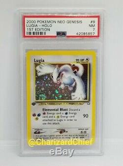 Lugia First Edition Holo Rare Pokemon Card Neo Genesis Set 9/111 1st Ed PSA