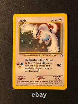 Lugia Neo Genesis 9 Holo Unlimited Holo Rare Pokemon Card WOTC TCG