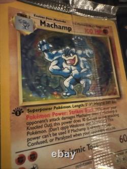 MACHAMP POKEMON Card FACTORY SEALED 1st Edition 1999 WOTC Holo
