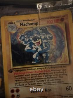 MACHAMP POKEMON Card FACTORY SEALED 1st Edition 1999 WOTC Holo