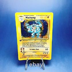 Machamp 1ST EDITION Holo Pokemon First Set Card #8/102 Excellent Condition