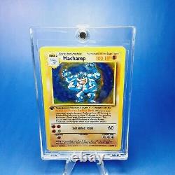 Machamp 1ST EDITION Holo Pokemon First Set Card #8/102 Excellent Condition