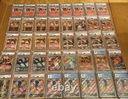 Massive Pokemon Card Collection Lot GUARANTEED GRADED CHARIZARD! Holos/Rares