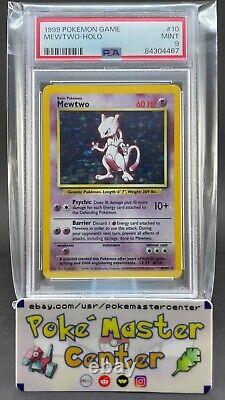 Mewtwo 10/102 Rare Holo Base Set 1999 PSA 9 Pokemon Card US Seller