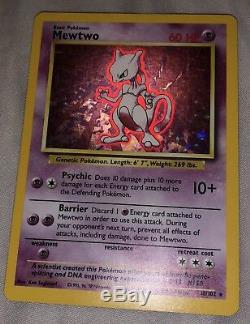 Mewtwo Holo Pokémon Card-1995 Rare/Authentic Collector's Item #10/102 FREE SHIP