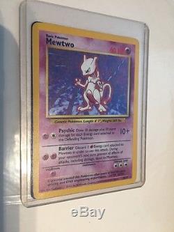 Mewtwo holographic 10/102 Rare Pokémon Card