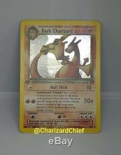 Mint First Edition Dark Charizard Holo Rare Pokemon Card 4/82 Team Rocket 1st Ed