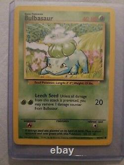 NEAR MINT RARE 1995 Pokemon Card Bulbasaur 40GP 44/102