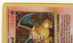 NM 1st Edition Charizard Base Set, Very Rare, Holo Pokemon Card, Not PSA Graded