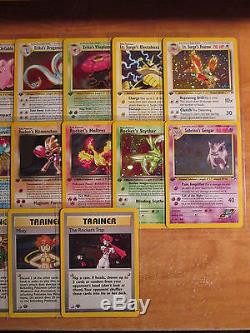 NM 1st edition COMPLETE Pokemon GYM HERO Card Set/132 Holo Rare Full First ed
