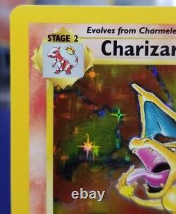 NM+/ English Charizard Base Set 4/102 Holo Unlimited Holo Rare Pokemon TCG