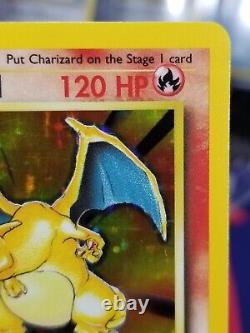 NM+/ English Charizard Base Set 4/102 Holo Unlimited Holo Rare Pokemon TCG