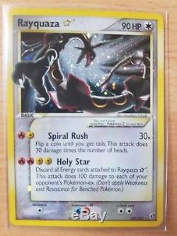 NM Rayquaza Gold Star Ultra Rare Pokemon Card