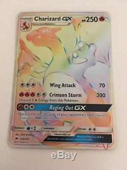 New Secret Rare Pokémon Charizard Gx Card 150/147