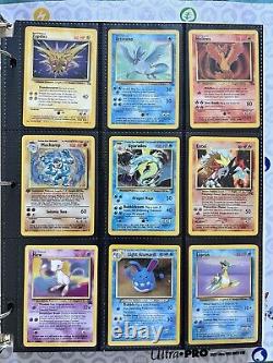 Old Pokemon Cards VINTAGE Rare Collection lot binder Holo WOTC 1999 Era Pikachu