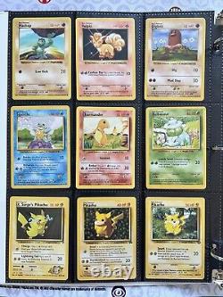 Old Pokemon Cards VINTAGE Rare Collection lot binder Holo WOTC 1999 Era Pikachu