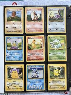 Old Pokemon Cards VINTAGE Rare Collection lot binder Holo WOTC 1999 Era Pikachu