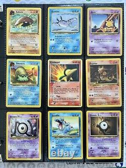 Old Pokemon Cards VINTAGE Rare Collection lot binder Holo WOTC 1999 Era Pikachu