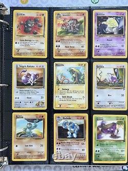 Old Pokemon Cards VINTAGE Rare Collection lot binder Holo WOTC 1999 Era Pikachu