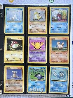 Old Pokemon Cards VINTAGE Rare Collection lot binder Holo WOTC 1999 Era Pikachu