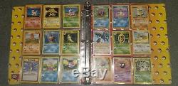 Old Vintage Pokemon Card Collection In Binder, Many Rare Holos