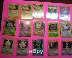 Original Pokemon Cards Holo foil lot blastoise charizard base