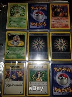 Original Pokemon card lot 52 rares, 36 holos. Base, jungle, rocket, gym heroes