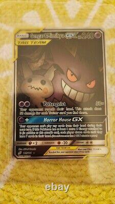 PACK FRESH Pokemon Gengar & Mimikyu GX Tag Team Alt Art SM Team Up 165/181