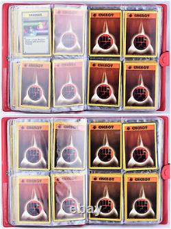 PIKACHU Red Album Binder with140 POKEMON Cards 1998/99/00 incl. 1 Holo Ninetales