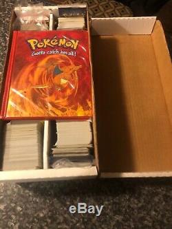 POKEMON CARD COLLECTION CHARIZARD X2 750+ CARDS Binder Rare Holo Lot Pack Base