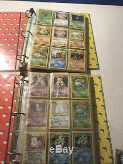 POKEMON CARD COLLECTION VINTAGE BINDER WITH CARDS HOLO RARE Must See