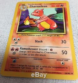 POKEMON CARD First Edition Pokemon Charmeleon near mint condition 24/102