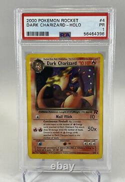 PSA 1 Dark Charizard 4/102 Team Rocket HOLO RARE Pokemon Card WOTC 2000