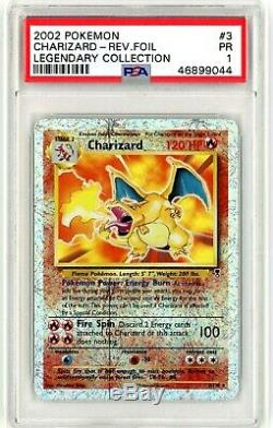 PSA 1 PR Charizard 3/110 (Legendary Collection) Reverse Holo Rare Pokemon Card