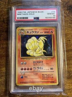 PSA 10 1996 Japanese Base Set Ninetales Holo #38