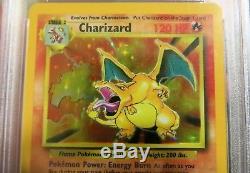 PSA 10 CHARIZARD English Base Set 4 Pokémon Card Unlimited RARE with GREEN WINGS