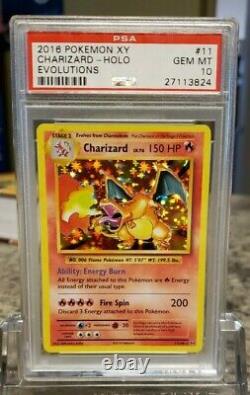 PSA 10 Charizard 11/108 XY Evolutions Holo Rare Pokemon Card GEM MINT