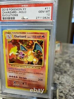 PSA 10 Charizard 11/108 XY Evolutions Holo Rare Pokemon Card GEM MINT