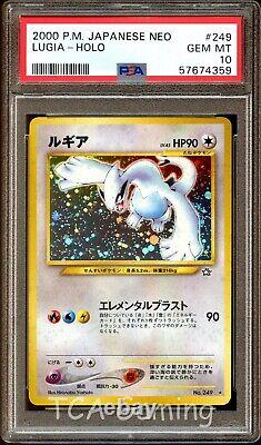 PSA 10 GEM MINT Lugia 249 Neo Genesis HOLO RARE Japanese Pokemon Card 359