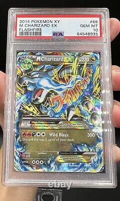PSA 10 Mega Charizard EX Flashfire XY 69/106 Pokemon Card 2014