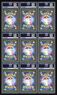 PSA 10 SEQUENTIAL Yu Nagaba Eevee's Promo Complete Set 9 Pokemon Card Japanese