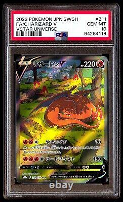 PSA 10 SET Charizard V 211 Charizard Vstar 212/172 Vstar Universe CONSECUTIVE