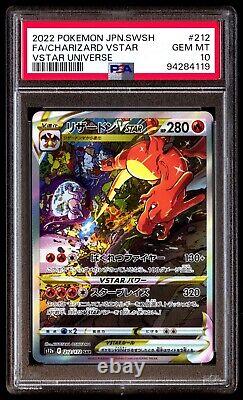 PSA 10 SET Charizard V 211 Charizard Vstar 212/172 Vstar Universe CONSECUTIVE