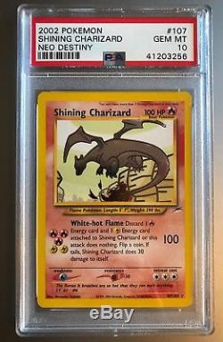 PSA 10 Shining Charizard 2002 Neo Destiny Pokemon Card Gem Mint Rare Holo