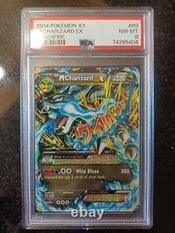 PSA 8 2014 XY Flashfire Ultra Rare M Charizard EX 108/106 HOLO Pokemon Card