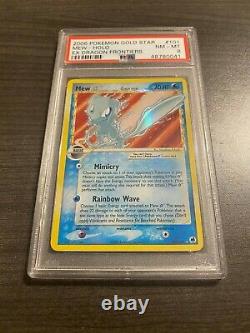 PSA 8 NM-MINT Mew Gold Star Ultra Rare Pokemon Card ex Dragon Frontiers 101/101