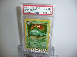 PSA 8 Pokemon 1st Edition Base Set Shadowless Venusaur Holo Rare Card 15/102