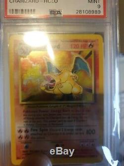 PSA 9 MINT Charizard 4/102 Base Set Ultra Rare Holo 1999 Pokemon Card