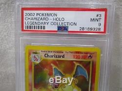 PSA 9 MINT Charizard Legendary Collection Holo Rare Pokemon Card 3/110 B38