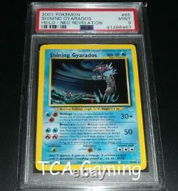 PSA 9 MINT Shining Gyarados 65/64 Neo Revelation HOLO RARE Pokemon Card